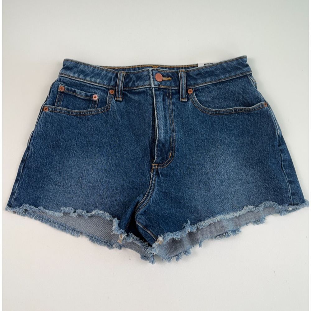 Victoria's Secret Denim by PINK High Rise Zip Fly Cut Off Short Blue Size 0 NWT